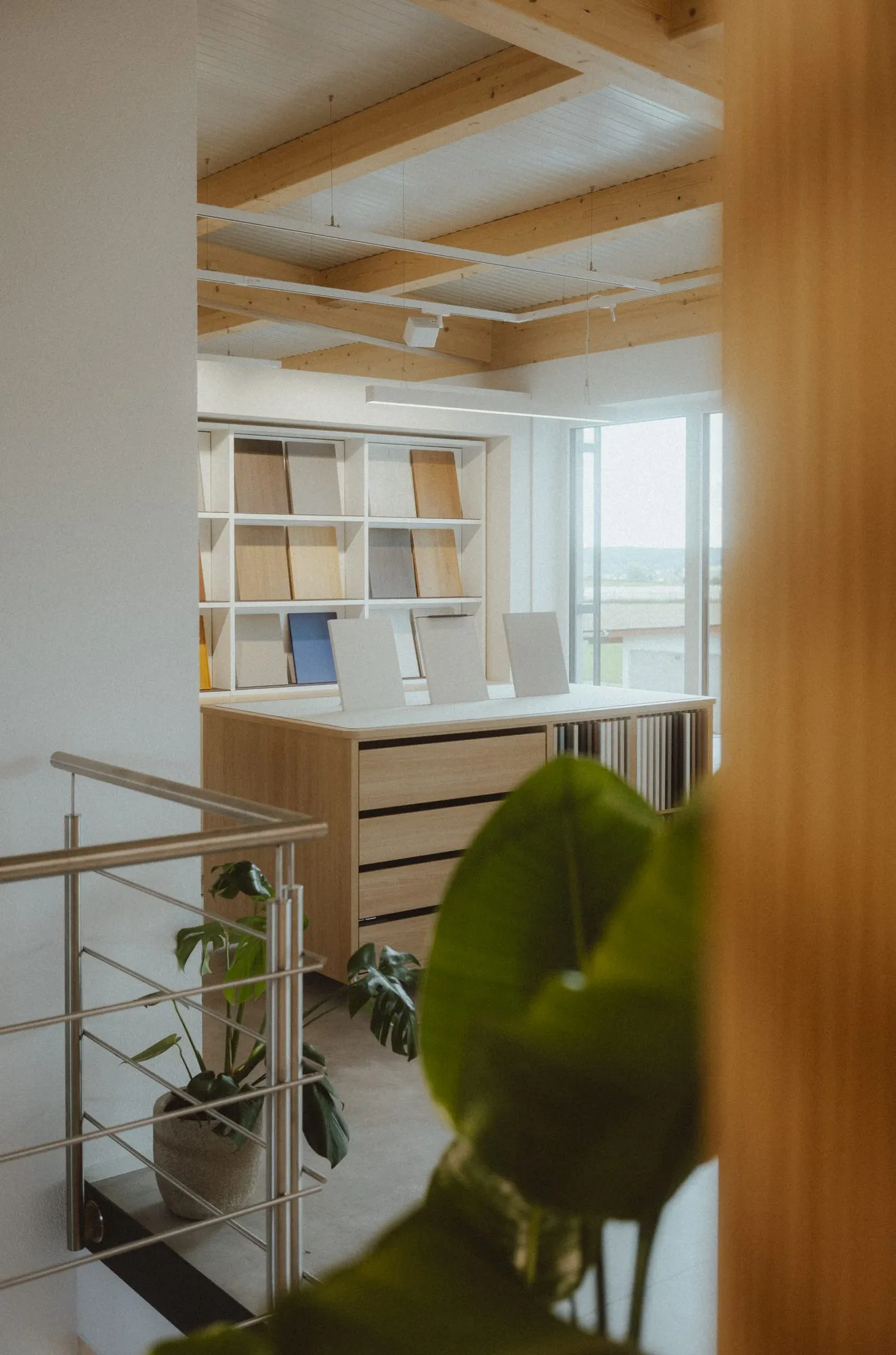 Musterschränke in der Werkstatt