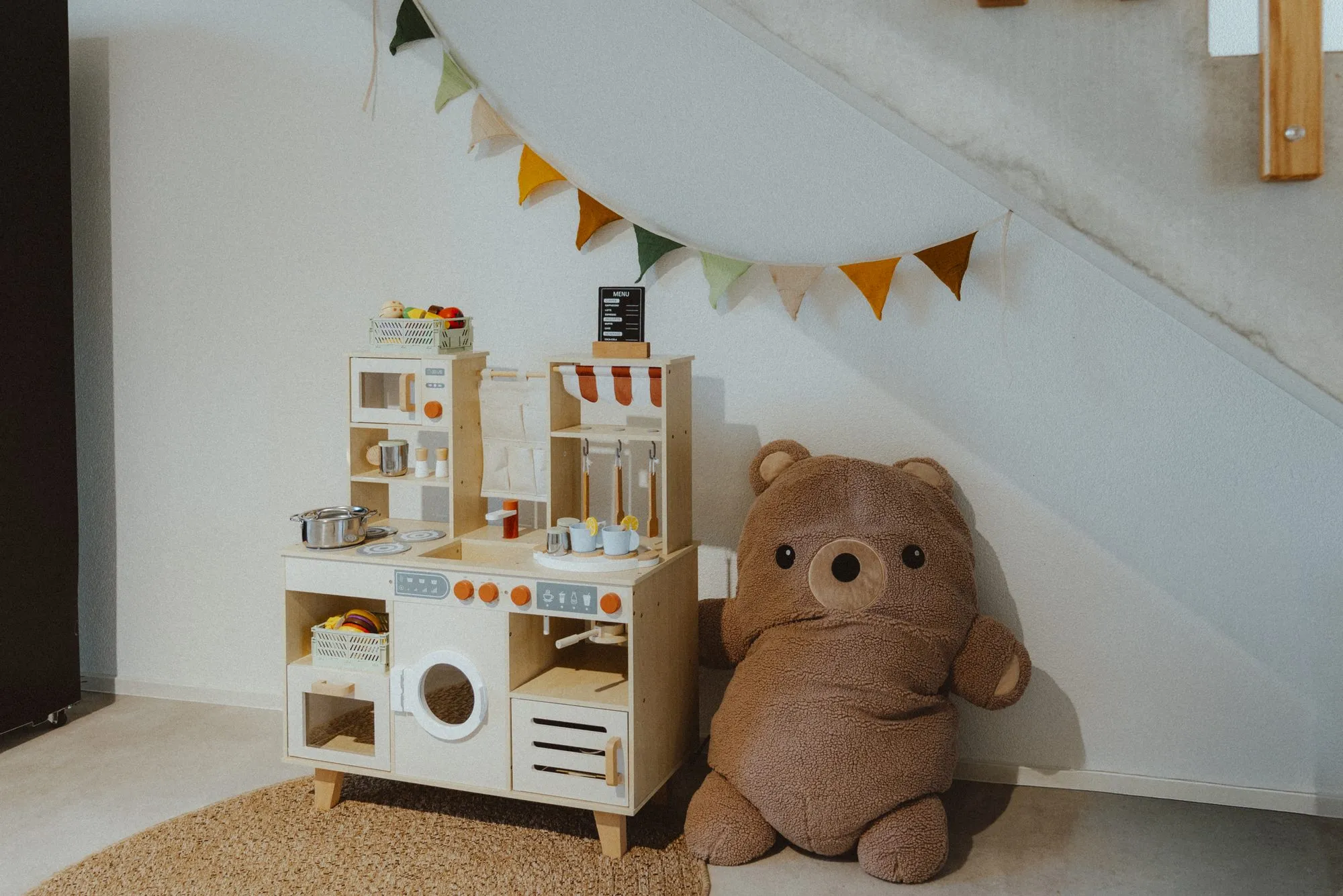 Spielecke für Kinder in der Ausstellung